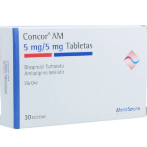 concor AM 5mg/5m Caja x 30 tabletas