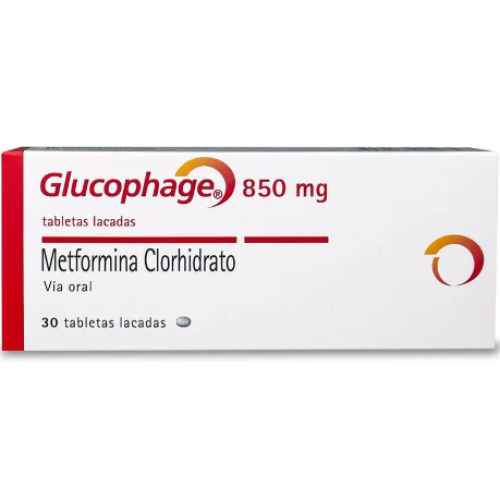 glucophage 850 mg x 30 tabletas