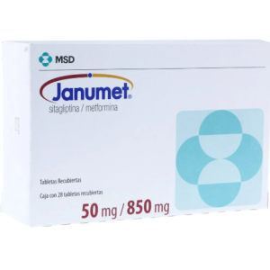 janumet 50/ 850 mg x 28 tabletas
