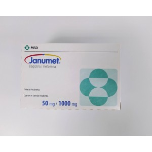 Janumet 50 Mg/1000 Mg Caja X 56 Tabletas 