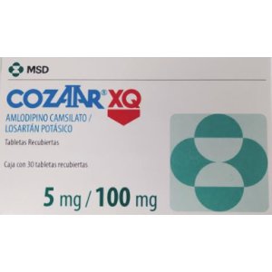 Cozaar XQ 100 Mg/5 Mg Caja X 30 tabletas