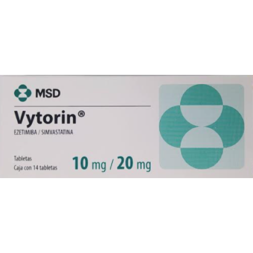 Vytorin 10/20 Mg Caja X 14 tabletas