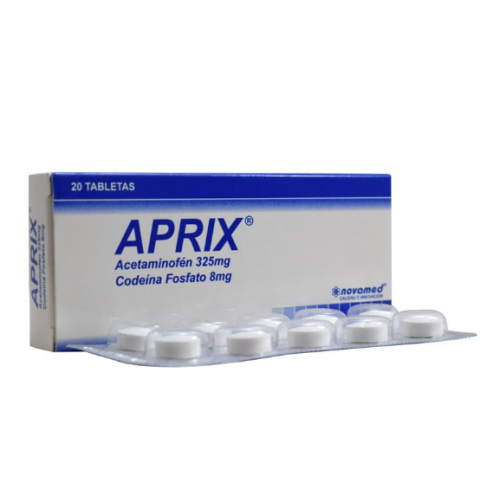 aprix 325/8 mg caja x 20 tabletas