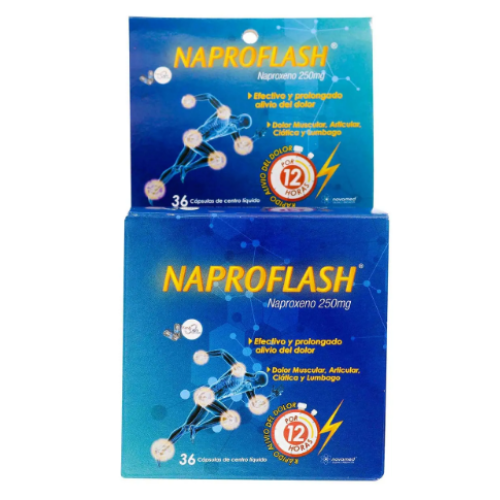 naproflash 250 mg x 36 capsulas
