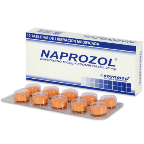 naprozol 500 mg x 10 tabletas