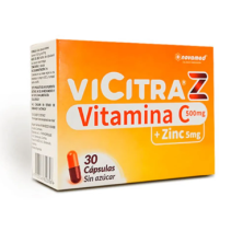 Vicitra Z 500 Mg Sin Azucar X 30 Cápsulas 