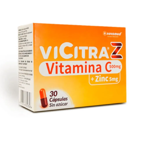 vicitra z 500 Mg x 30 cápsulas sin azucar