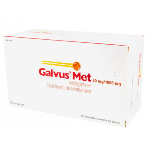 Galvus Met 50 / 1000 Mg Caja X 56 Tabletas 