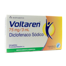 Voltaren Diclofenaco 75Mg/3Ml Caja X 5 Ampollas 
