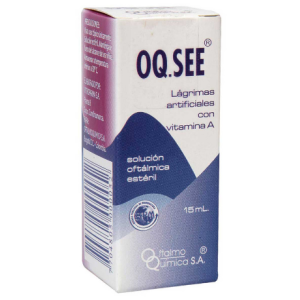oq-see lagrimas artificiales con vitamina A x 15 ml