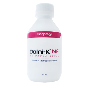 Dolni-K NF Enjuague bucal solución de citrato de potasio y Flúor Frasco X 180 Ml