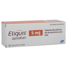 eliquis 5.0 mg x 60 tabletas recubiertas