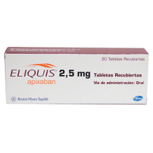 Eliquis 2.5 Mg Caja X 20 Tabletas 