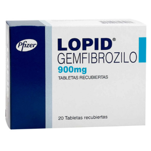 lopid 900 mg x 20 tabletas recubiertas