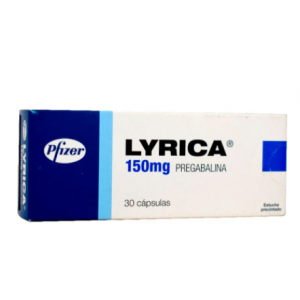 Lyrica 150 Mg Caja X 30 Cápsulas 