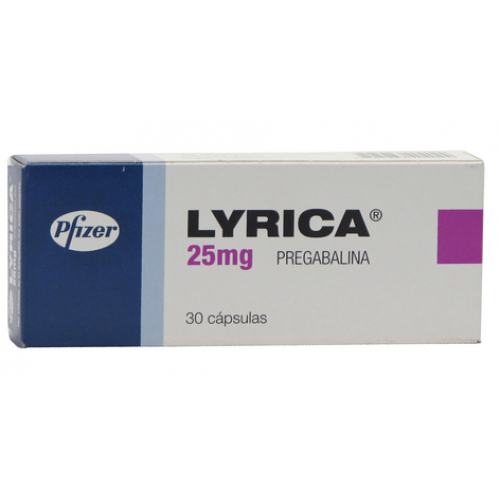 Lyrica 25 Mg Caja X 30 Cápsulas 