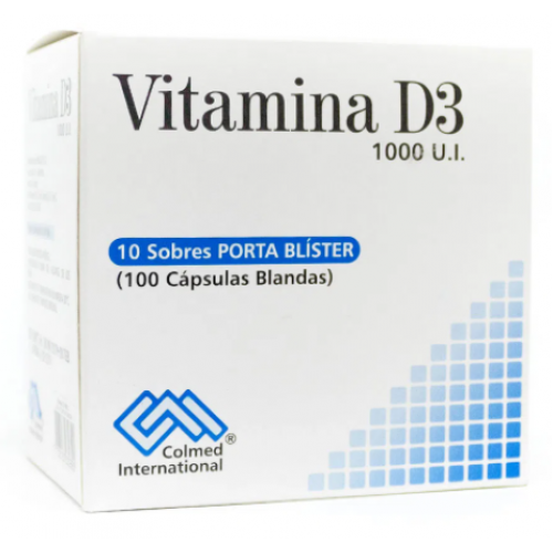Vitamina D3 1000 UI Colmed Caja X 100 Cápsulas 
