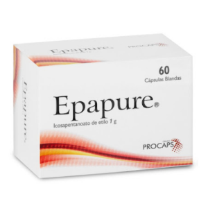 epapure icosapentanoato etilo 1gr x60 cápsulas balndas
