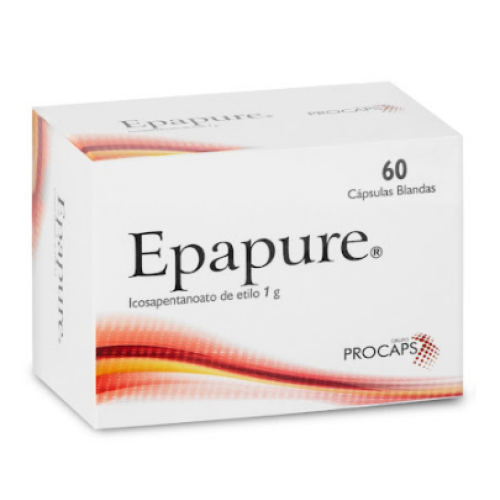 epapure icosapentanoato etilo 1gr x60 cápsulas balndas