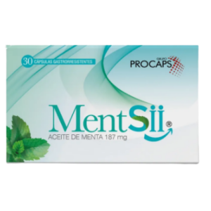 mentsii aceite menta 187 mg x 30 cápsulas