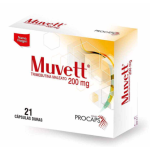 muvett trimebutina maleato 200 mg x 21 cápsulas duras