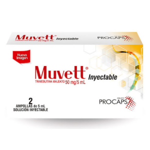 muvett 50 mg Solución Inyectable Caja x 2 ampollas de 5 ml