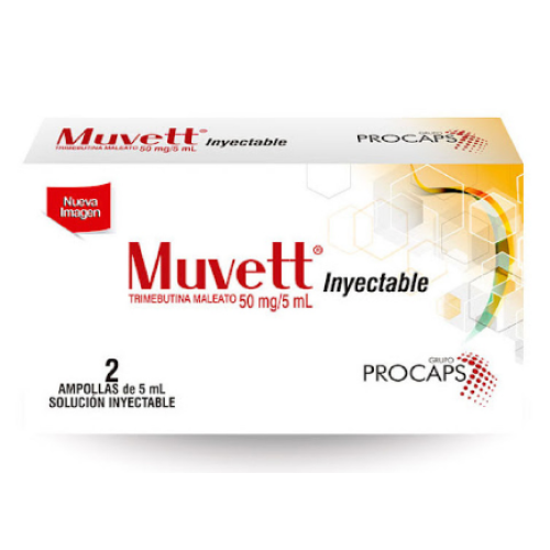 muvett 50 mg Solución Inyectable Caja x 2 ampollas de 5 ml