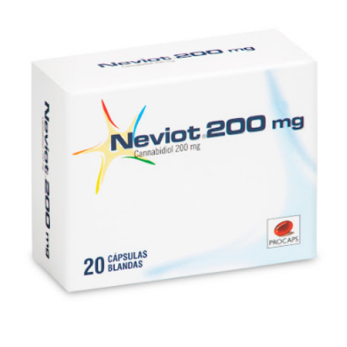neviot cannabidiol 200mg x 20 cápsulas blandas