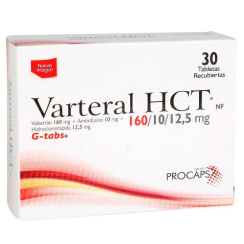 varteral hct 160/10/12.5mg x 30 tabletas recubiertas