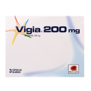 vigia modafinil 200 mg x 3 cápsulas blandas