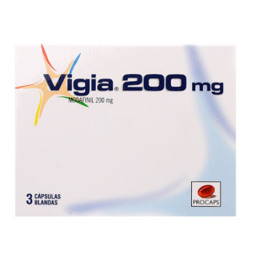 vigia modafinil 200 mg x 3 cápsulas blandas
