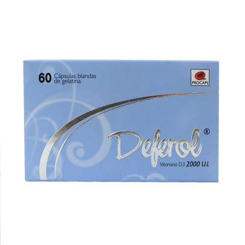 Deferol 2000 ui Caja X 60 cápsulas