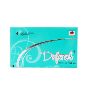 Deferol 7000 ui Caja X 4 cápsulas