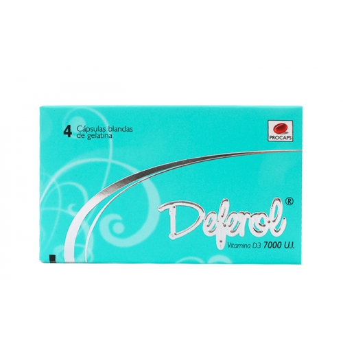 Deferol 7000 ui Caja X 4 cápsulas