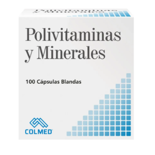 polivitaminas y minerales x 100 capsulas
