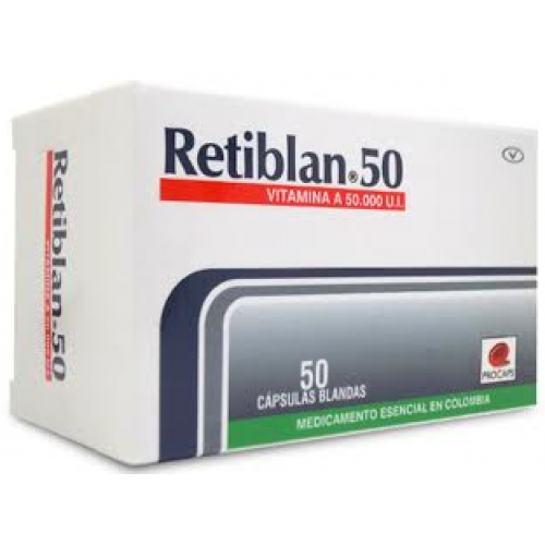 Retiblan 50 U,I Caja X 50 cápsulas