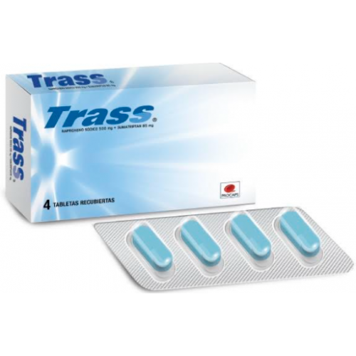 Trass 500 Mg/85 Mg Caja X 4 tabletas