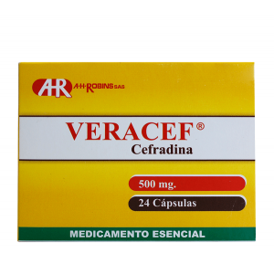 Veracef 500 Mg Caja X 24 Cápsulas 