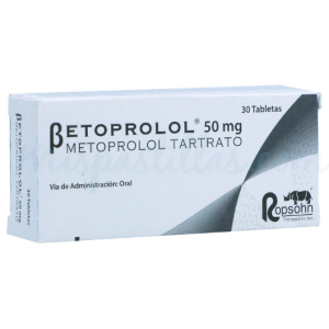 Betoprolol 50 Mg Caja X 30 Tabletas
