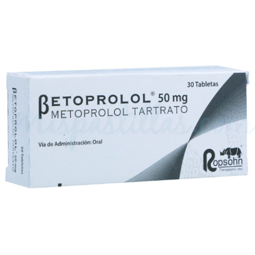 Betoprolol 50 Mg Caja X 30 Tabletas
