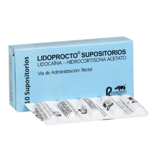 Lidoprocto Supositorios Caja X 10 Unidades