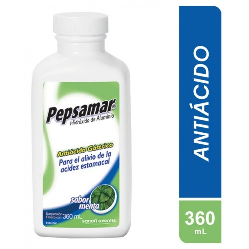 Pepsamar Suspensión sabor Menta Frasco X 360 Ml 