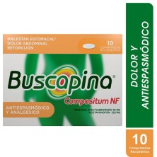 Buscapina Compuesta NF  10Mg/325Mg Caja X 10 Tabletas 