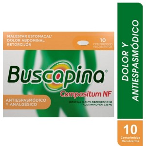 Buscapina NF Compuesta 10 Mg/ 325 Mg Caja X 10 Tabletas 