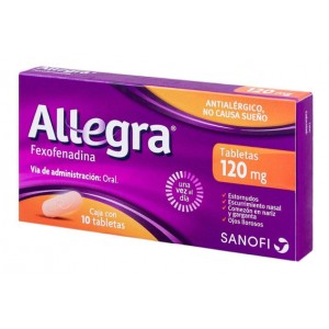 Allegra 120 Mg Caja X 10 Tabletas