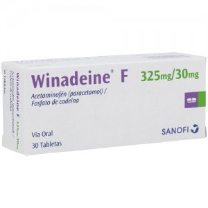 winadeine F 325Mg/30Mg Caja X 30 Tabletas 