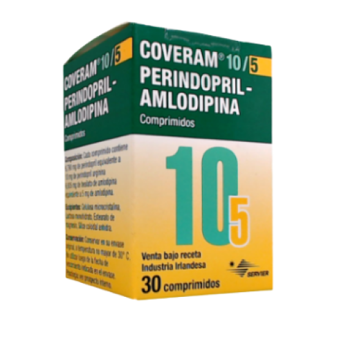 coveram 10mg/5mg caja x 30 comprimidos