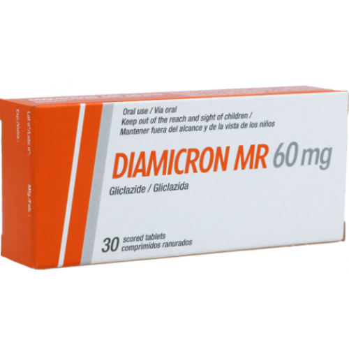 Diamicron MR 60 Mg Caja X 30 Tabletas