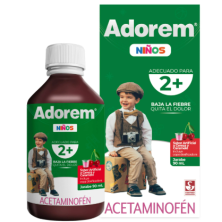 Adorem Niños +2 Acetaminofén jarabe Frasco X 90 Ml 