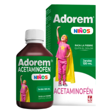 Adorem Niños Acetaminofén jarabe Frasco X 120 Ml 